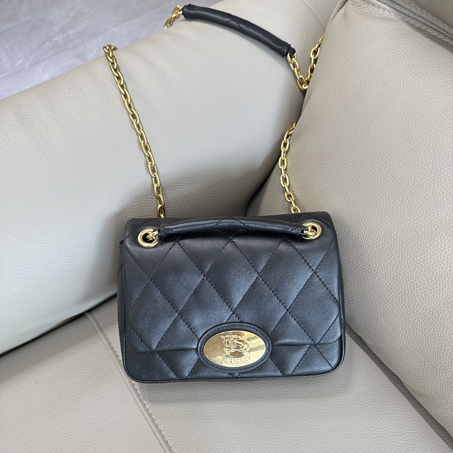 BURBERRY Medium Strand Bag​ in Black –  Women, Leather | Burberry
