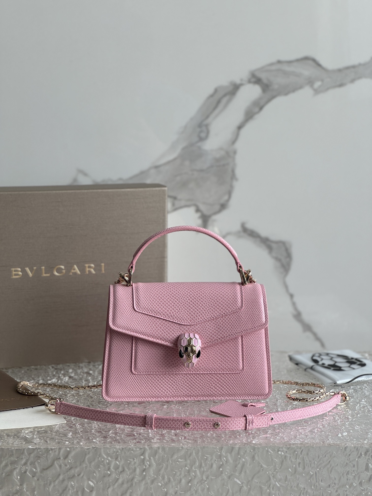 BVLGARI Pink Small Serpenti Forever Top-handle Bvlgari  00019