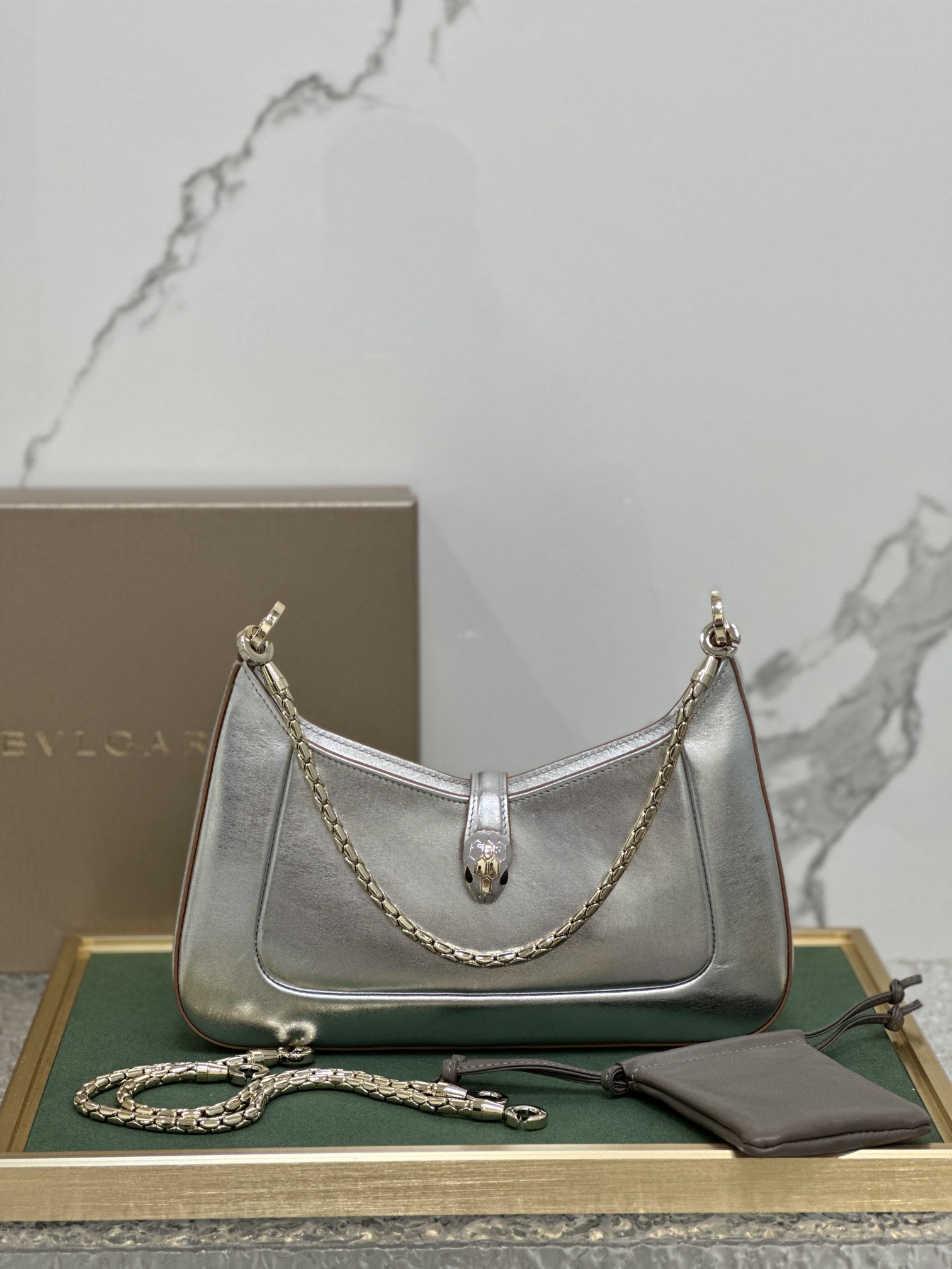 Bvlgari- Serpenti Baia Shoulder Bag – Golden Money
