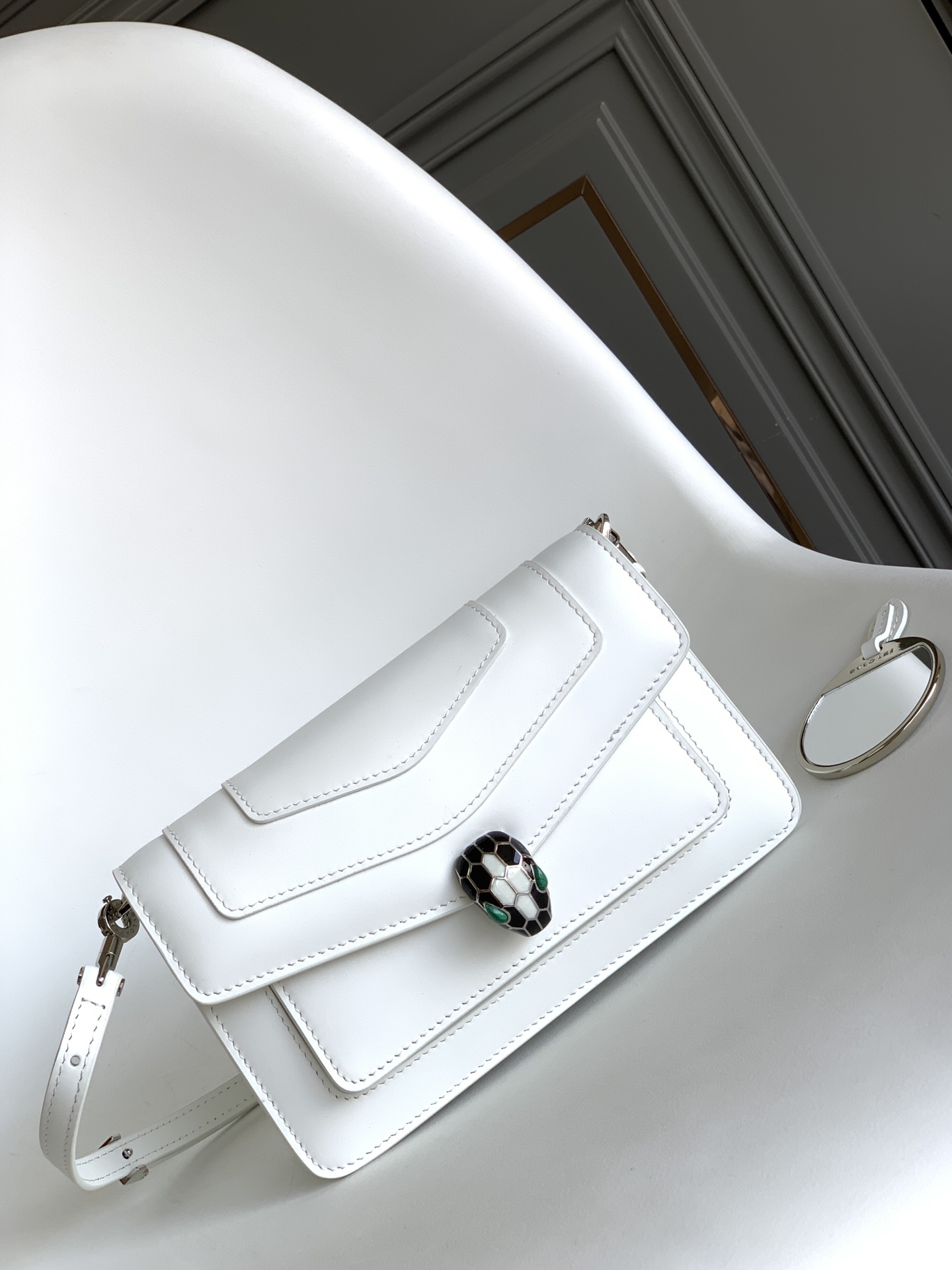 BVLGARI Serpenti Leather Crossbody Bag  Bvlgari  00219