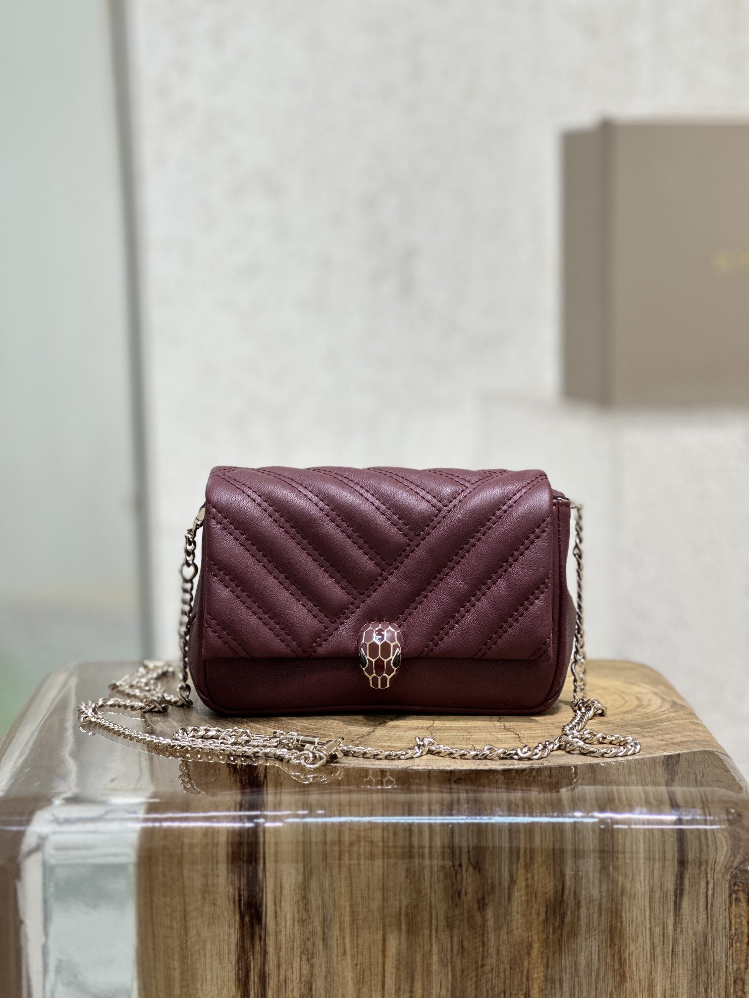 Bvlgari Small Serpenti Cabochon Shoulder Bag w/ Ta