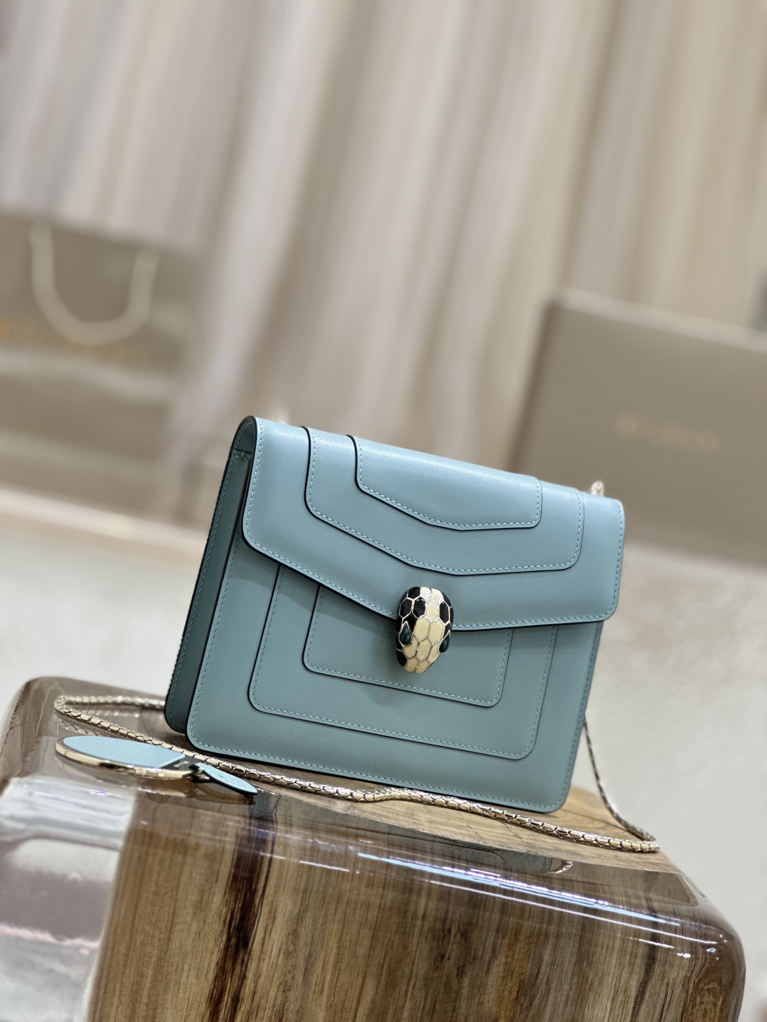 BVLGARI – Serpenti Forever Flap Cover leather bag Bvlgari