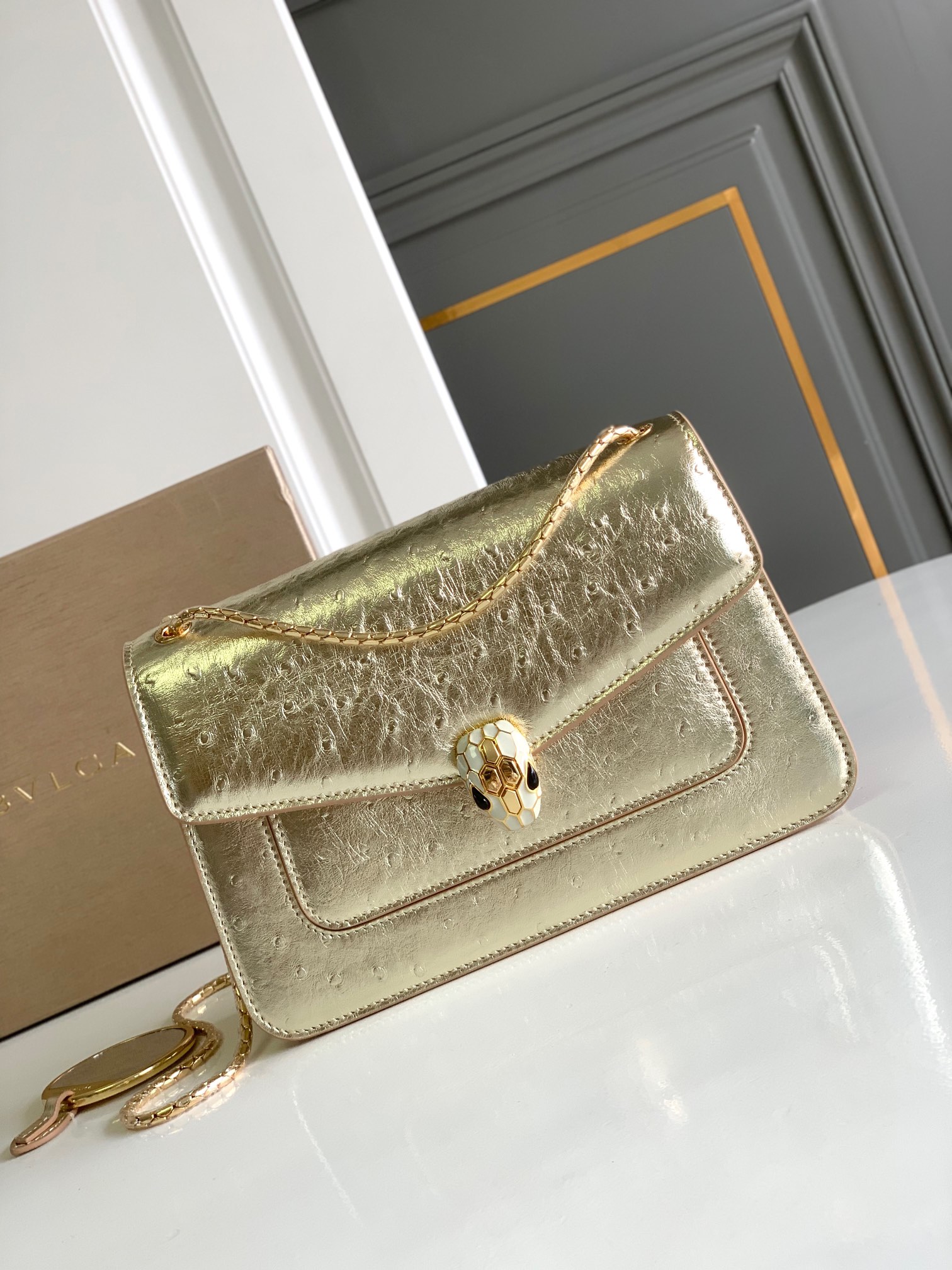 BVLGARI Serpenti Forever: A Fresh Crossbody Bag in Peach
