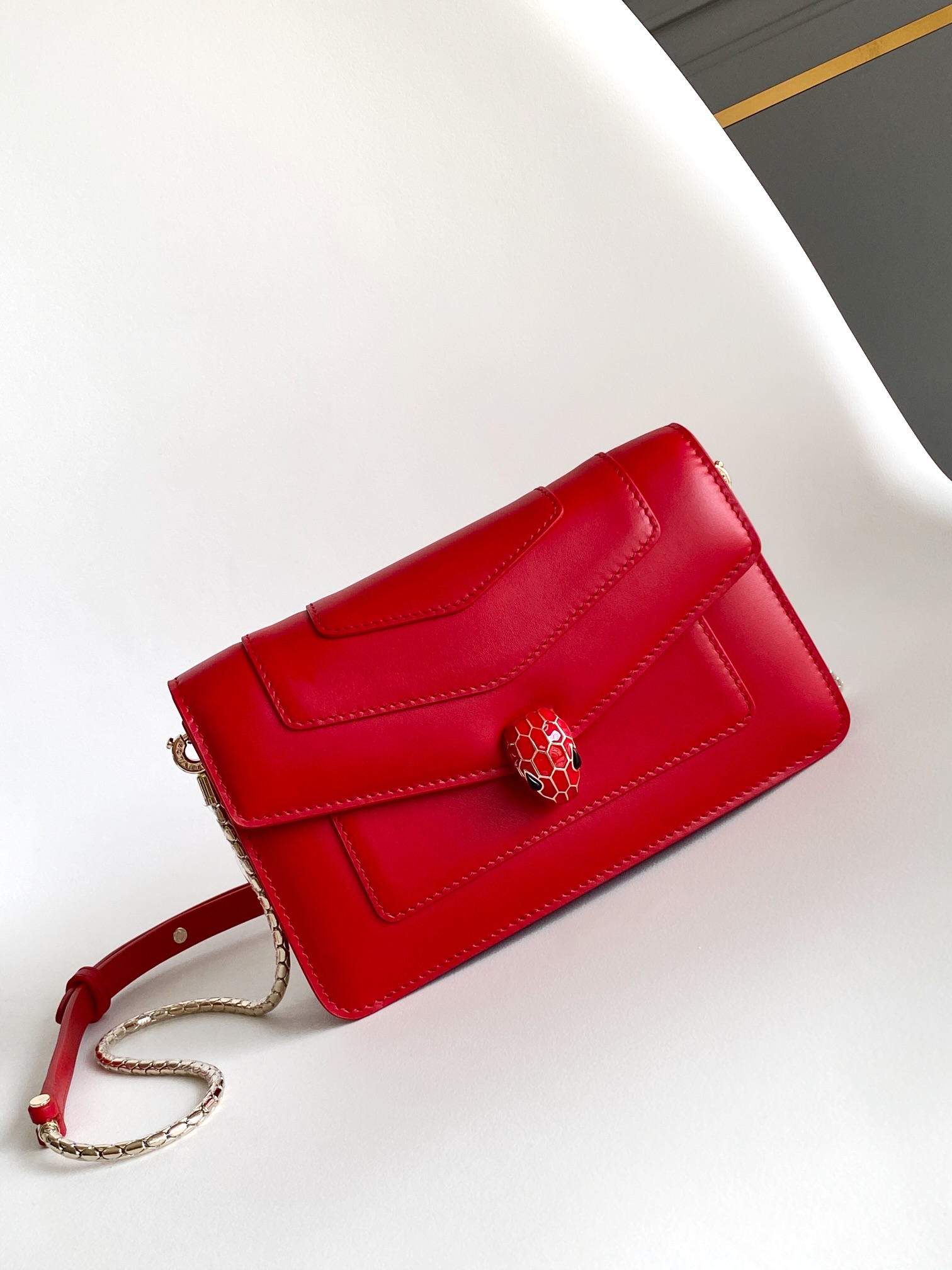 Bvlgari Leather Exterior Red Bags & Handbags for Women for sale | eBay