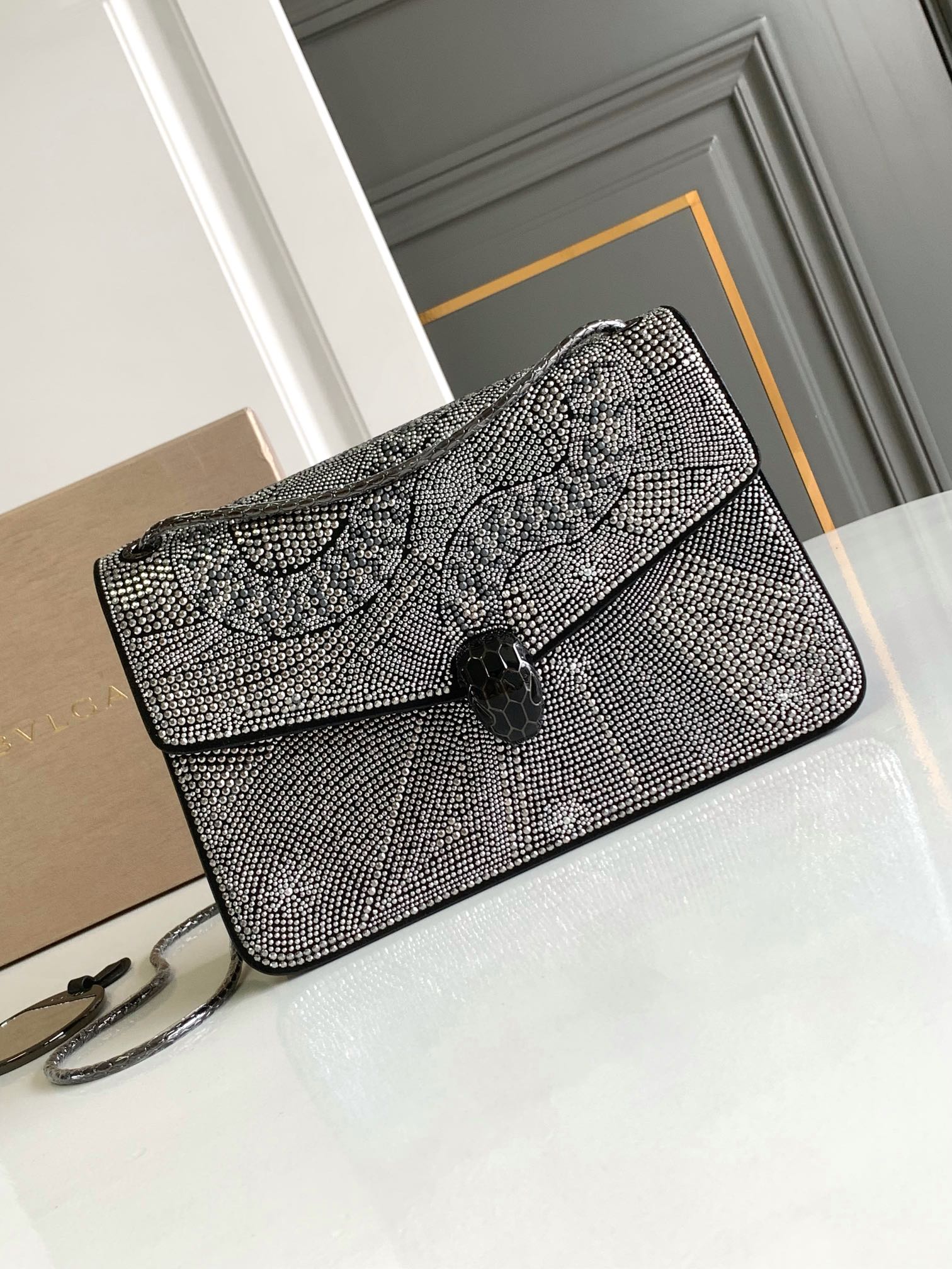 BVLGARI Serpenti Forever Crossbody Bag- Emerald in