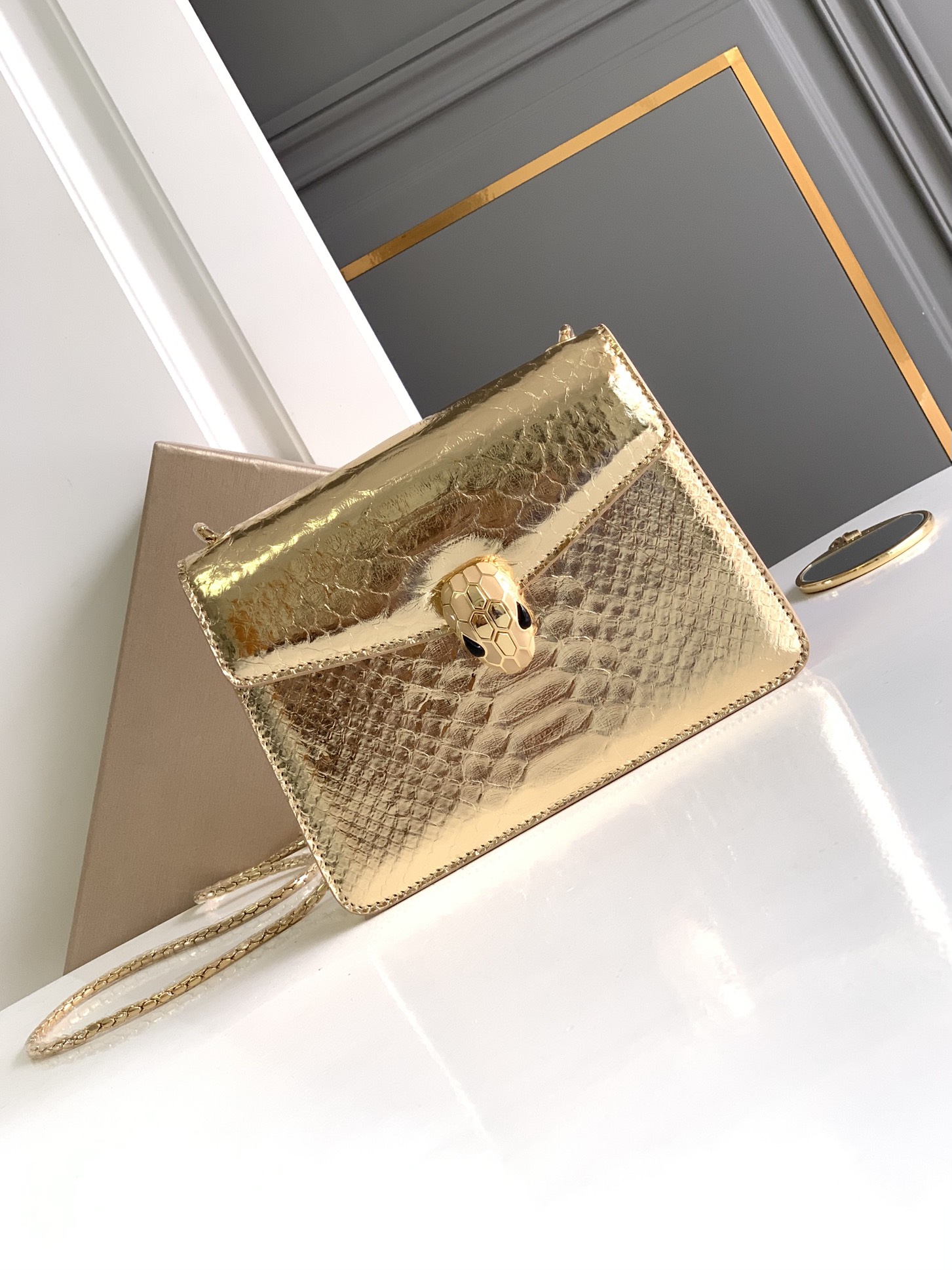 BULGARI SERPENTI FOREVER PYTHON GOLD 24K Bvlgari 4239