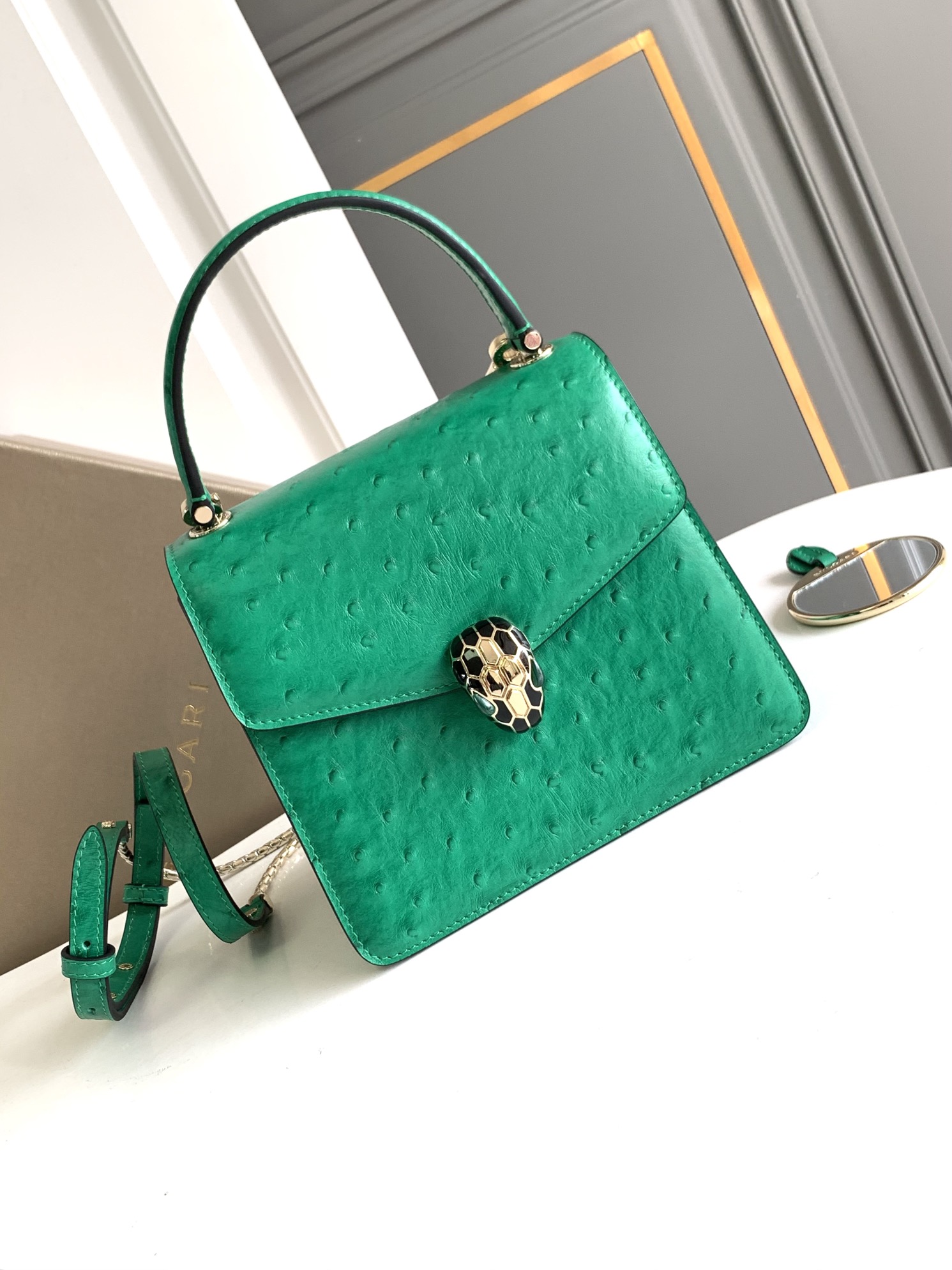 Bvlgari BULGARI SERPENTI FOREVER CALFSKIN OSTRICH