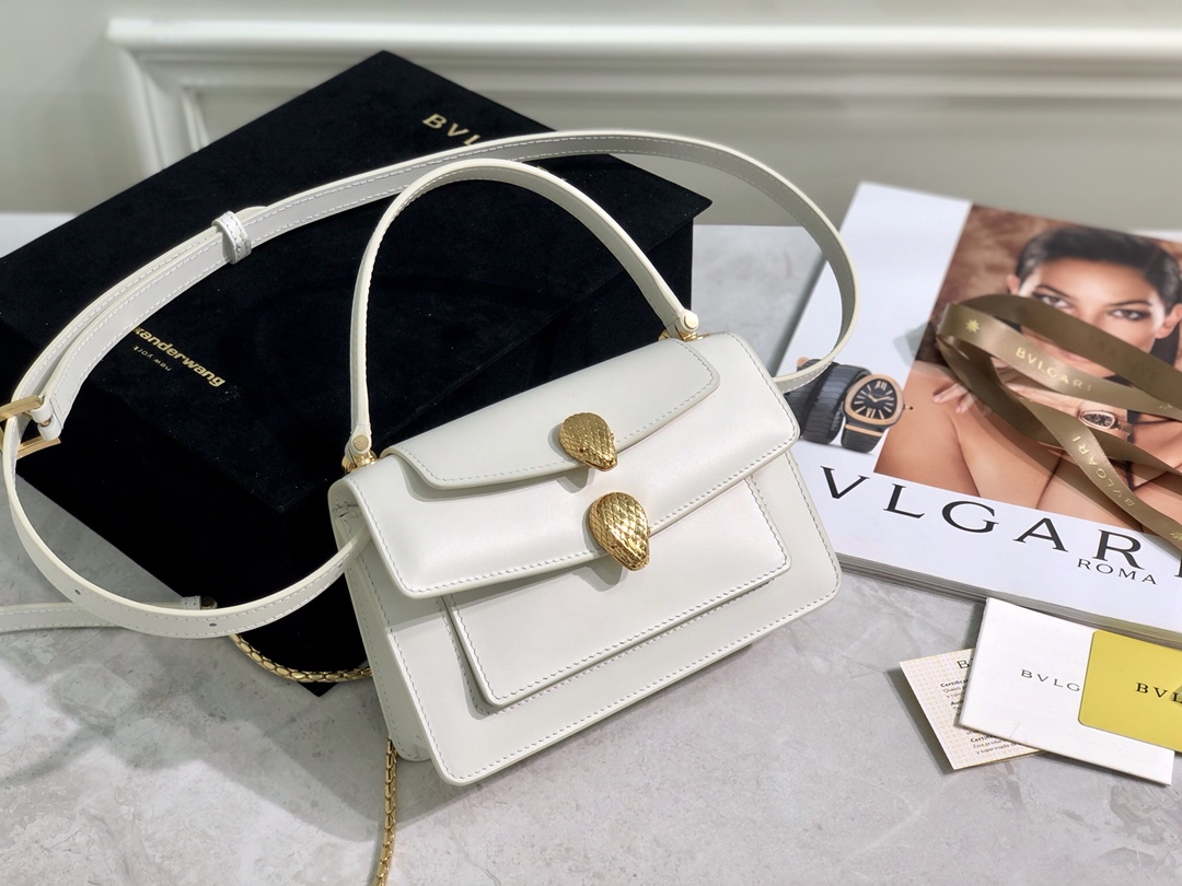 Bvlgari Alexander Wang Convertible Belt Bag Leather Small Neutral 887351