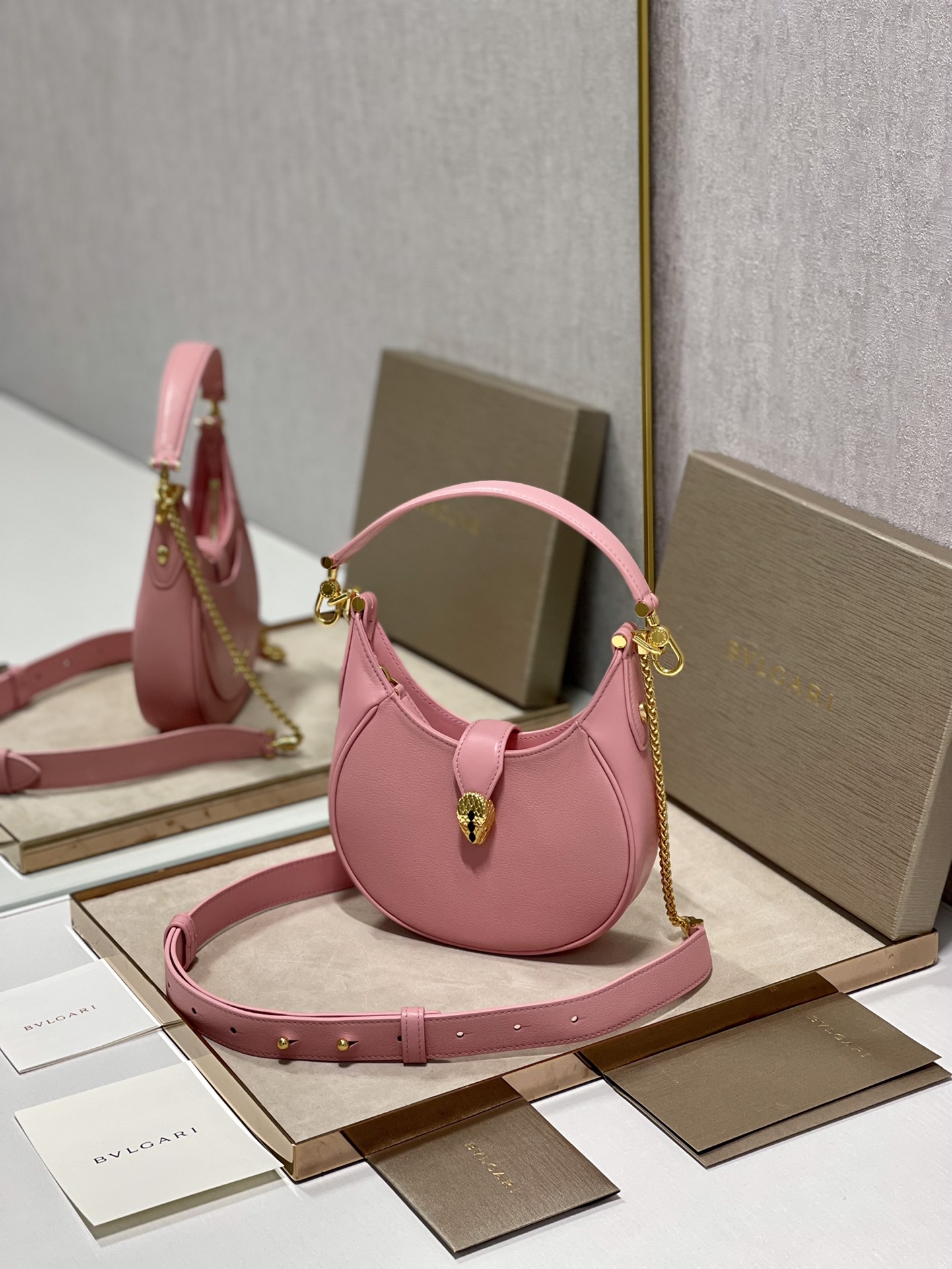BVLGARI Handbag Semperti Ellipse Small 2WAY Leather |