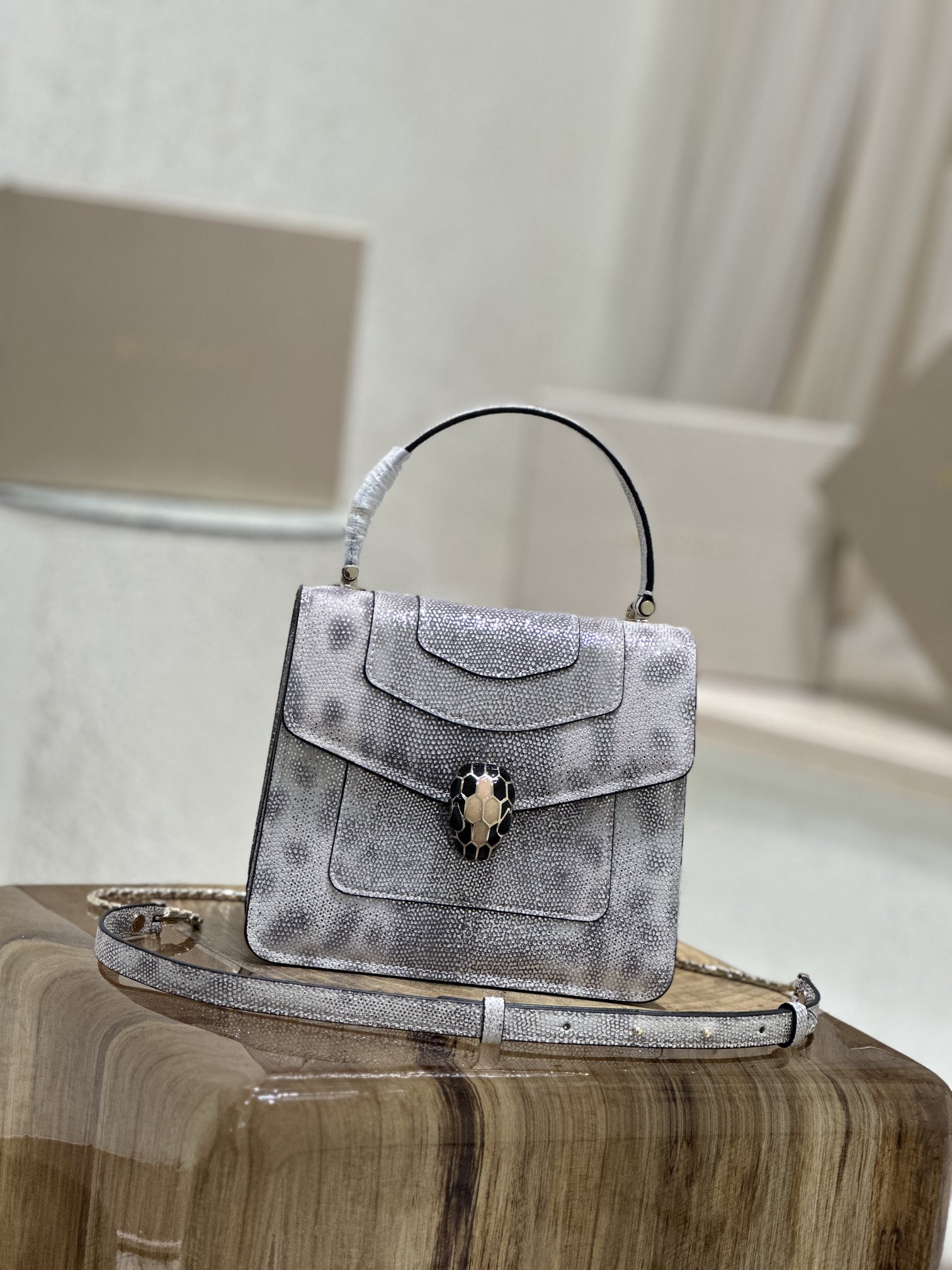 Bvlgari Karung Top Handle Bag – Metallic Handle Bags