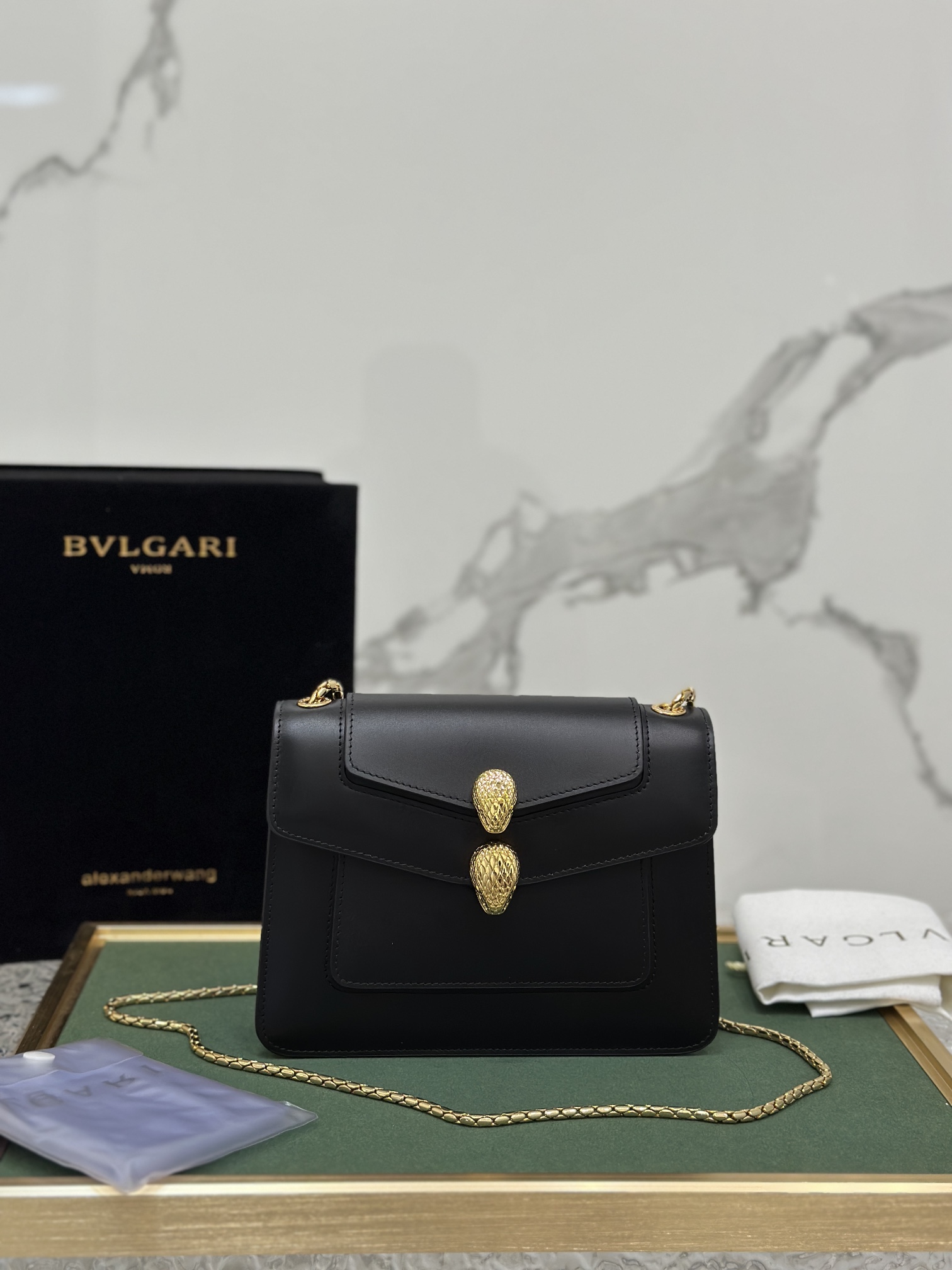 Alexander Wang BVLGARI MNT Shoulder Bag Black