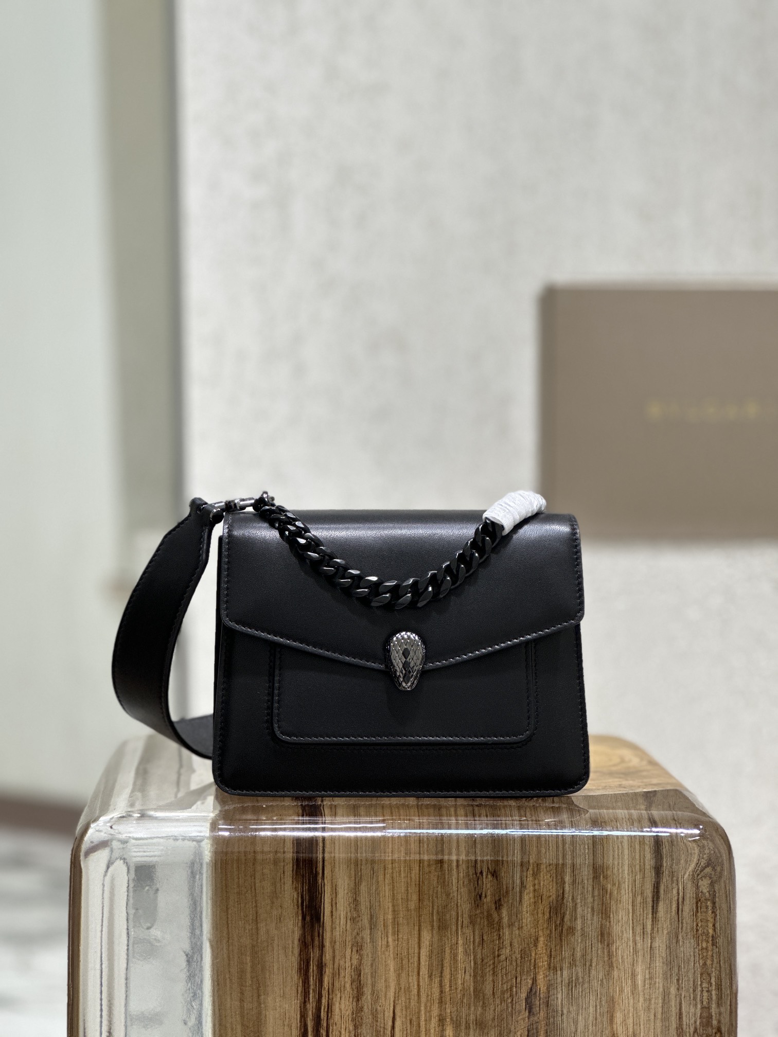 BULGARI SERPENTI FOREVER SHEEPSKIN BLACK HIGH CLASSY