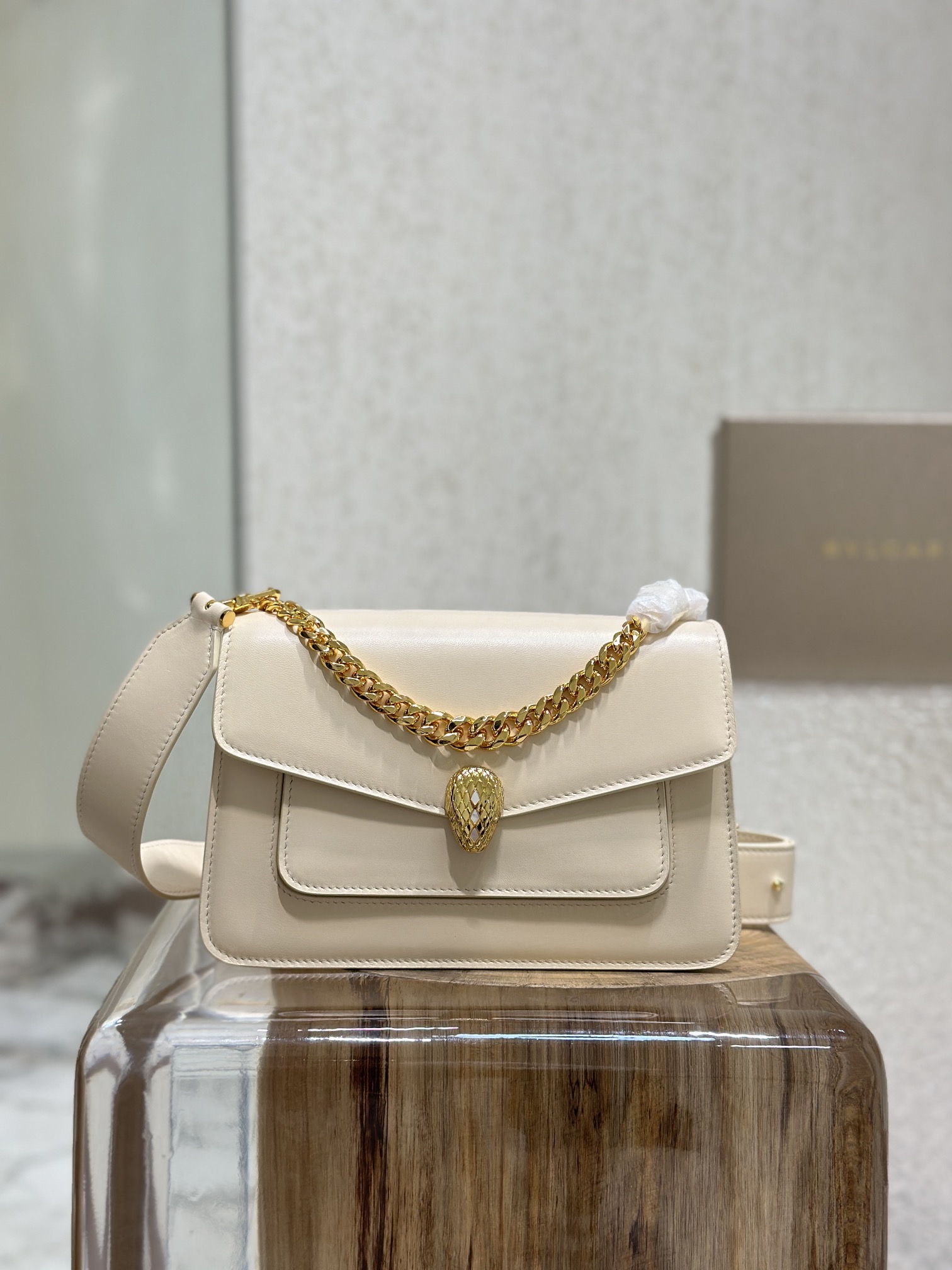 BULGARI SERPENTI FOREVER SHEEPSKIN GRAY