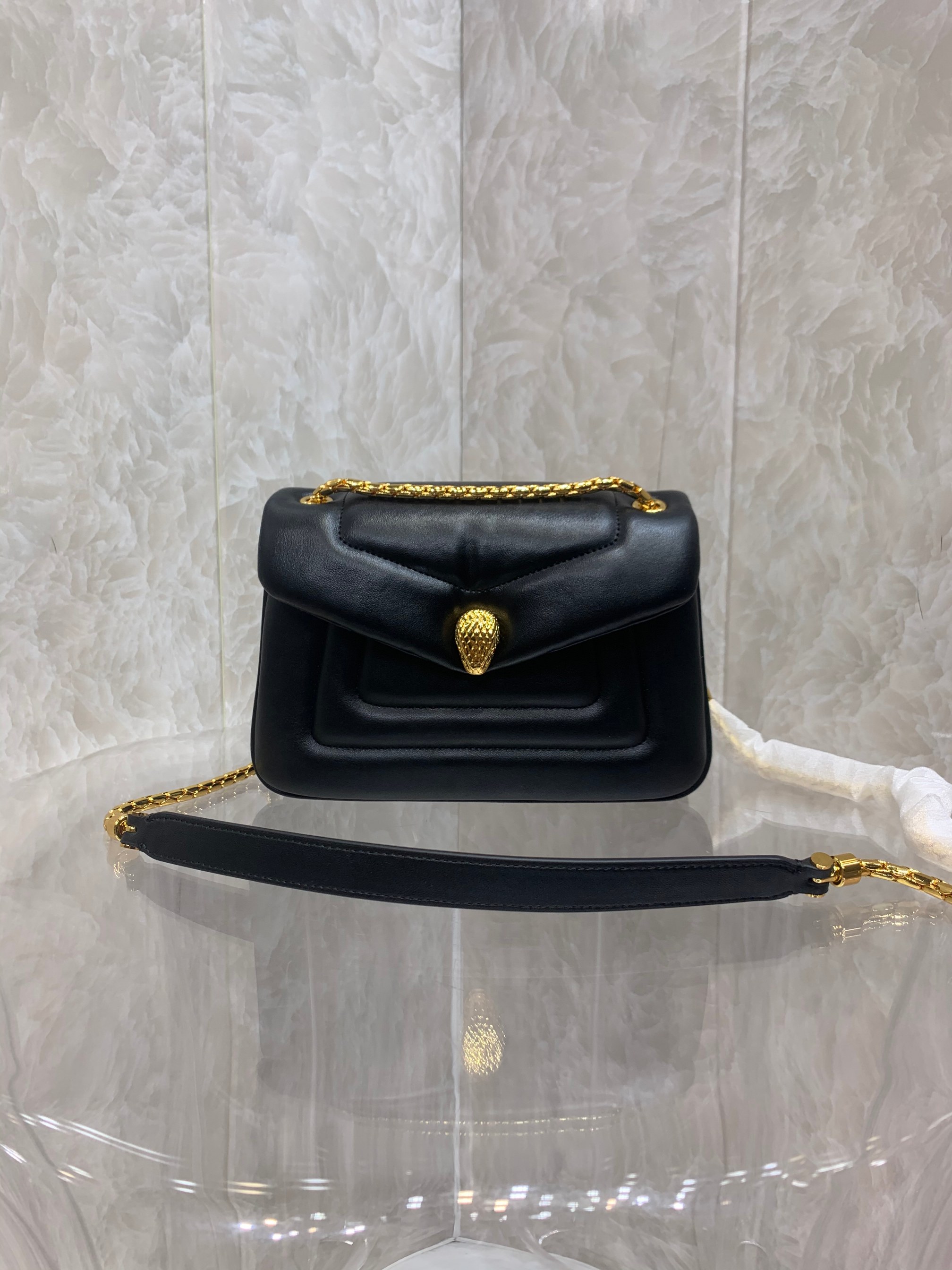BVLGARI Serpenti Reverse leather cross-body bag
