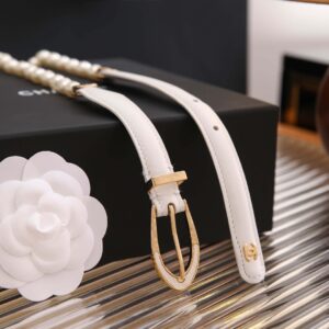 Calfskin, Glazed Pearl and Golden Metal Double Layer 6