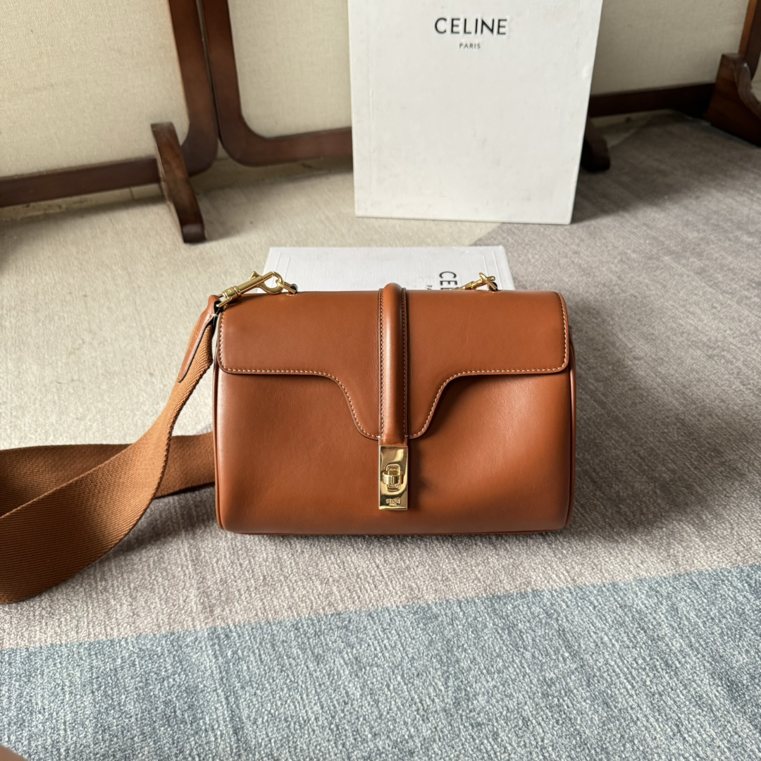 Celine Leather Soft 16 Teen 2024 – Brown Shoulder Bags,