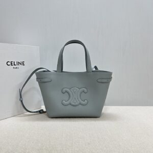 Celine MINI CABAS ANAIS CUIR TRIOMPHE IN Grained calfskin  blue