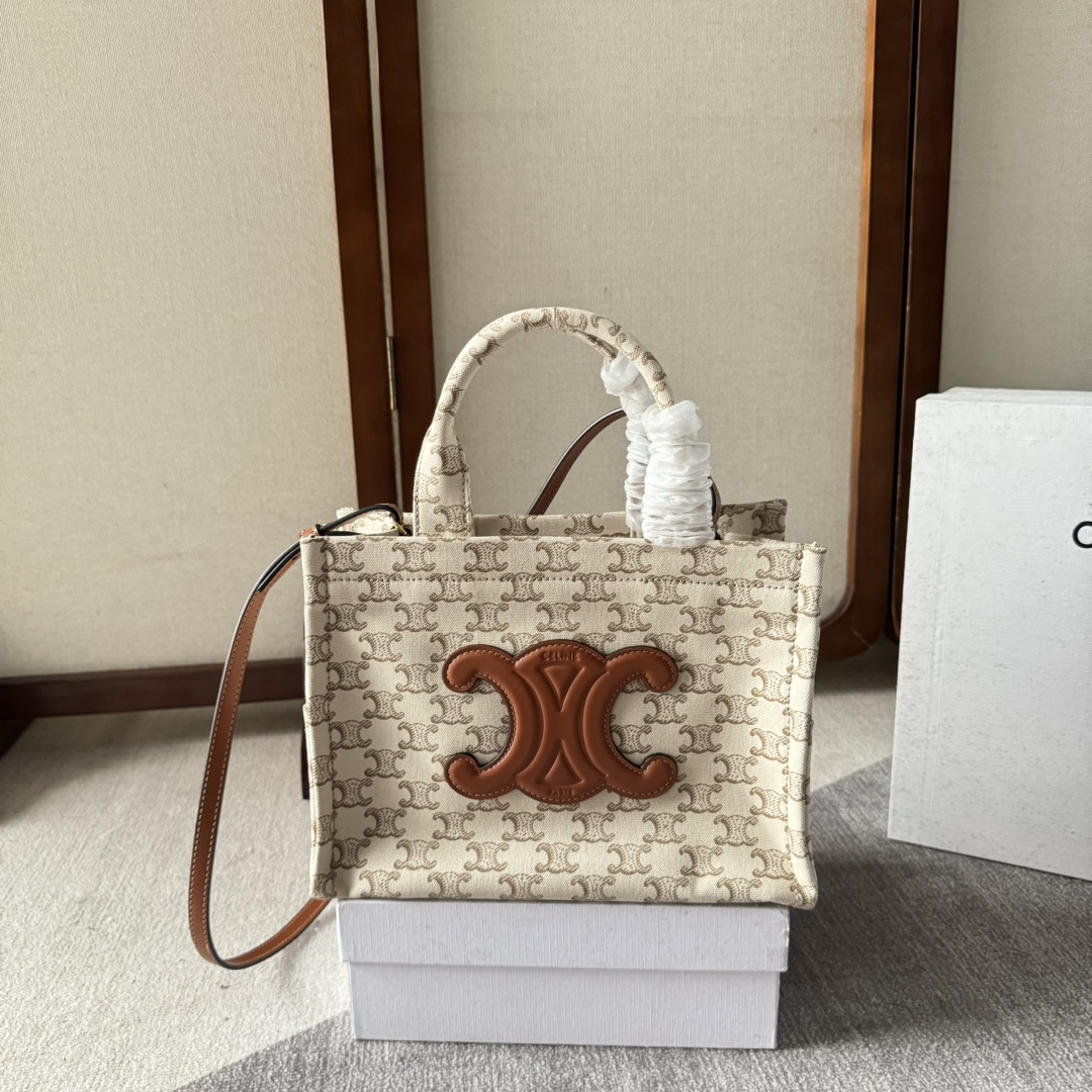 eBay Celine Triomphe Canvas Small Cabas Tice 2Way Tote Bag