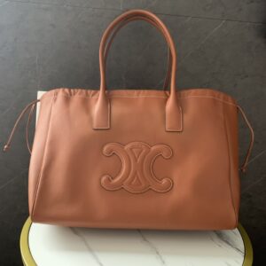 CELINE Hippo Drawstring Cuir Triomphe Tote Bag Calfskin