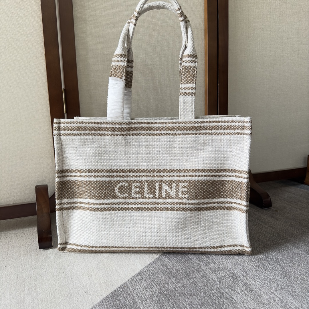 Celine Canvas Cabas Large – Neutrals Totes, Handbags