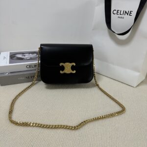 Celine Medium Carre Bag Shoulder Black 113583Bf4.38No