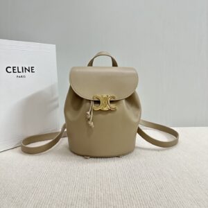 Celine Bonnie Leather Backpack in Pink