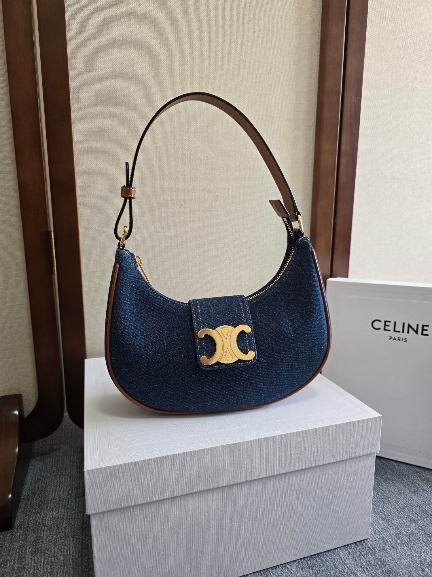 Celine Triomphe Ava – Neutrals Handle Bags, Handbags