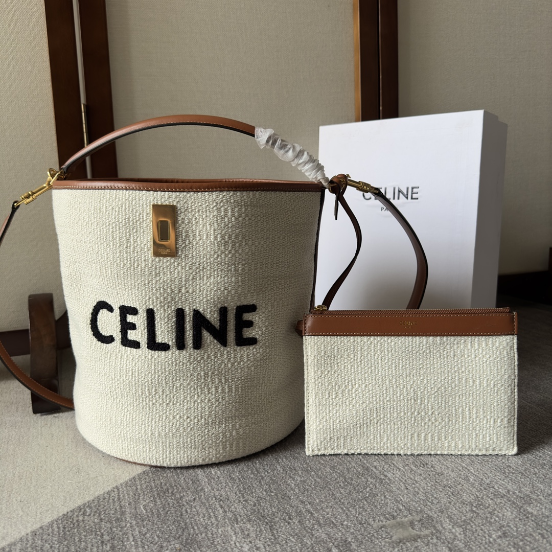 Celine 2022 Canvas 16 Bucket Bag – Neutrals Bucket Bags, Handbags – CEL292481