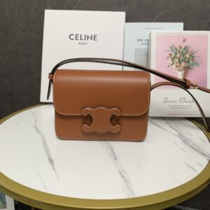 CELINE Natural Calfskin Triomphe Tan handbag | eBay