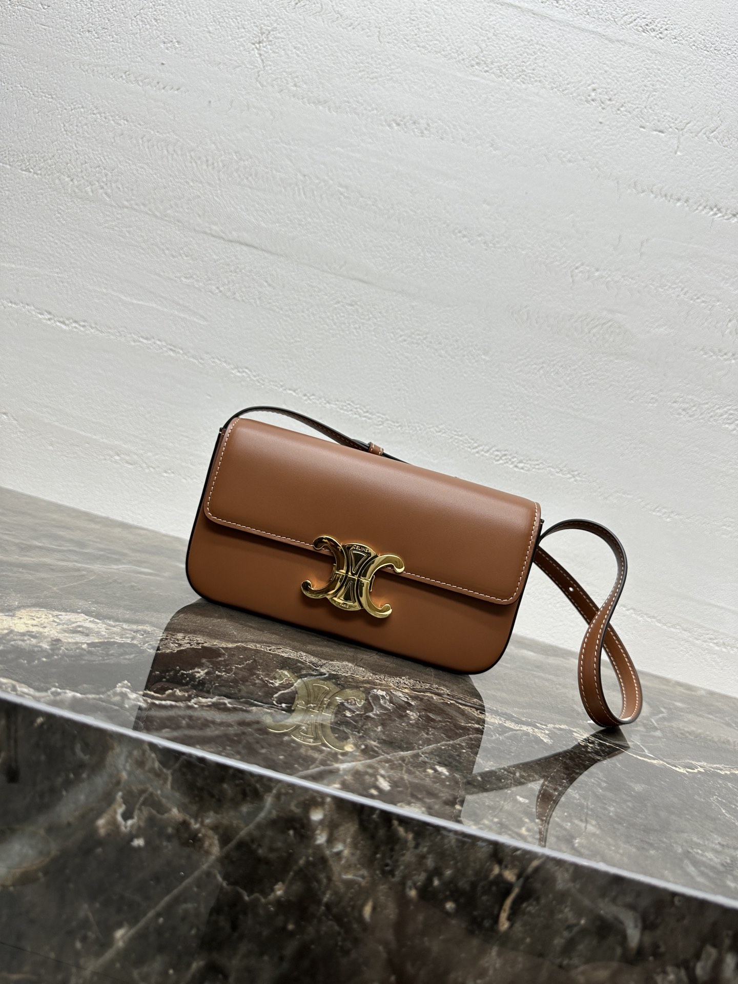 Celine SHOULDER BAG CLAUDE in BRAIDED NATURAL CALFSKIN –