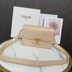 CELINE Shiny Calfskin Medium Triomphe Nude 551510 |