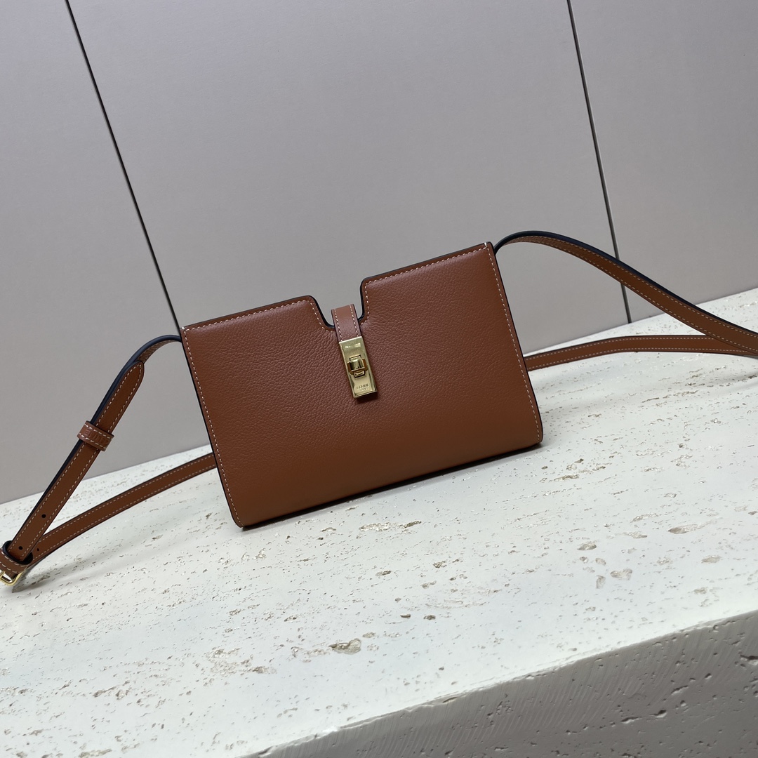 WALLET WITH COIN PURSE 16 IN SATINATED CALFSKIN – TAN
