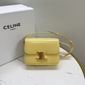 Grailed Celine Celine Shoulder Bag f-21151 White yellow Triomphe