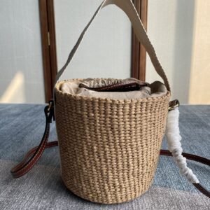 Chloé Small Woody Basket In Natural Fibers | Chloé US