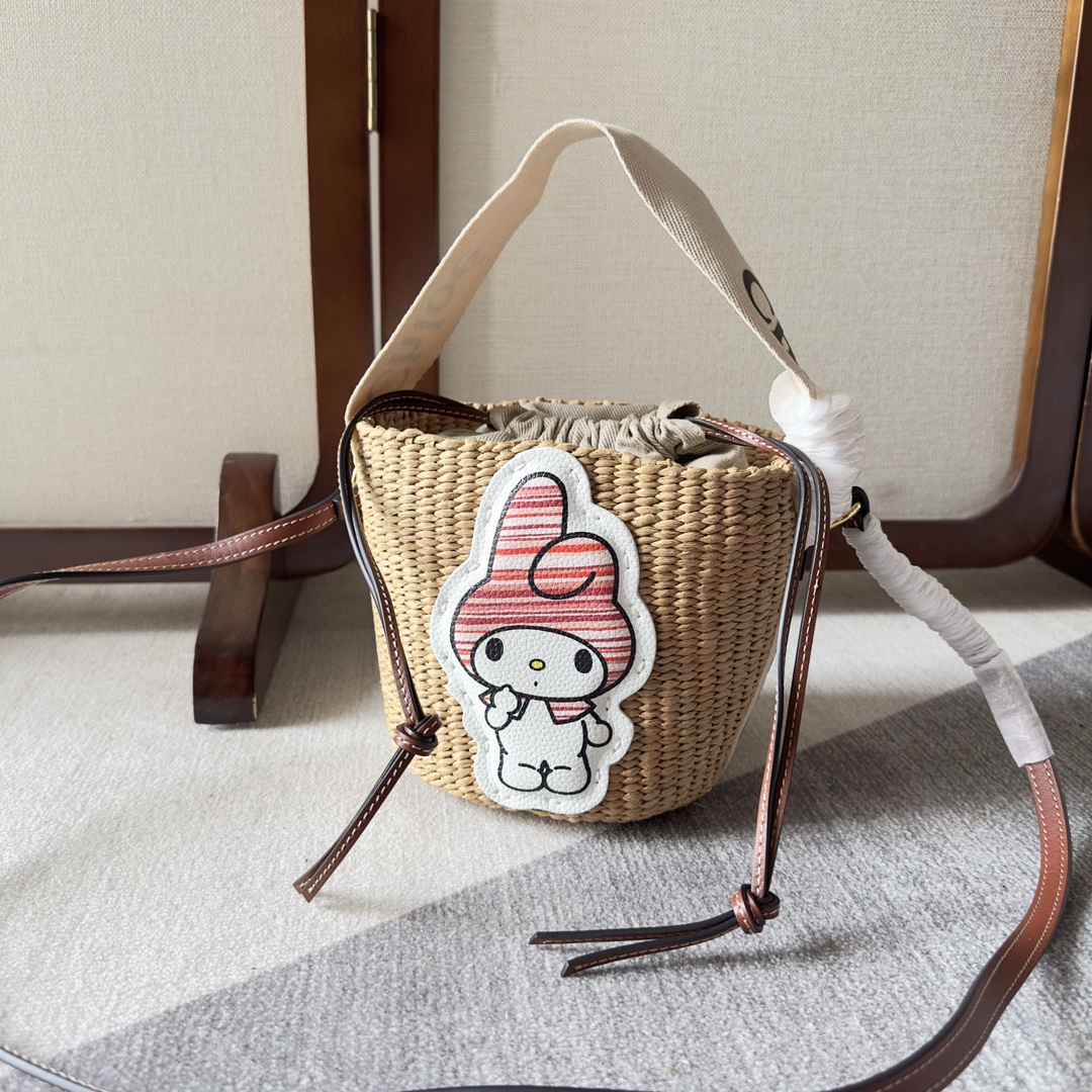 Chloe woody Small Basket Beige 2 Way Shoulder Bag