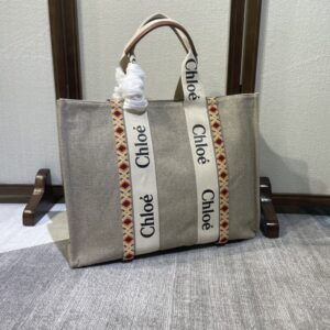 Chloé Canvas Tote w/ Tags – Green Totes, Handbags –