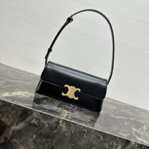 Céline Celine Triomphe Smooth Leather Small Shoulder Bag in