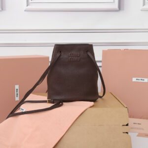 Miu Miu Nappa Leather Mini-bag In Tundra