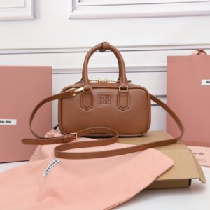 Miu Miu Cognac Arcadie Leather Mini-bag | Miu Miu