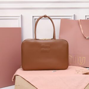 Miu Miu Cognac Leather Beau Bag | Miu Miu