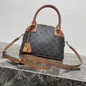 Celine TEEN HONORINE BAG IN Triomphe Canvas and Calfskin