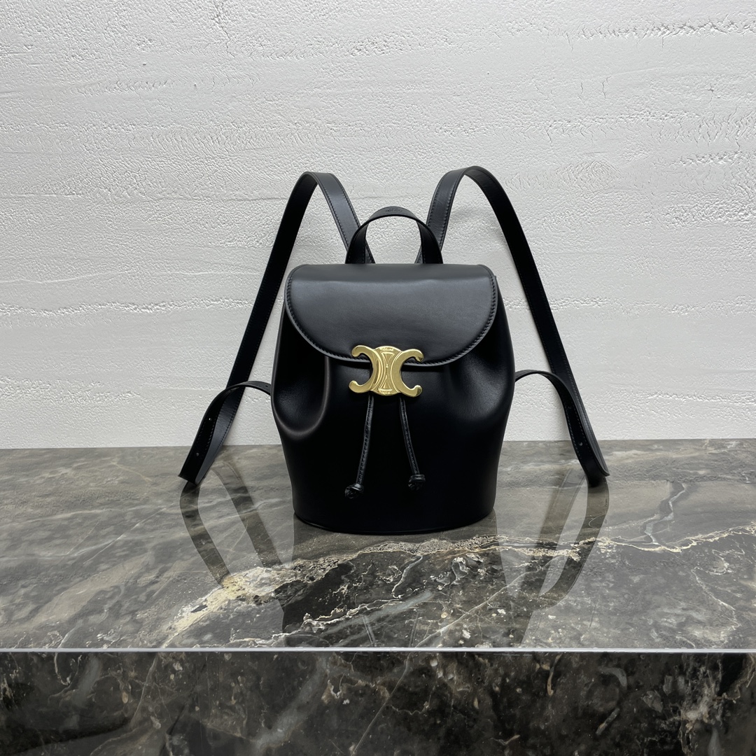Celine Bonny Backpack Soft Calf Black 118703GGT 38NO
