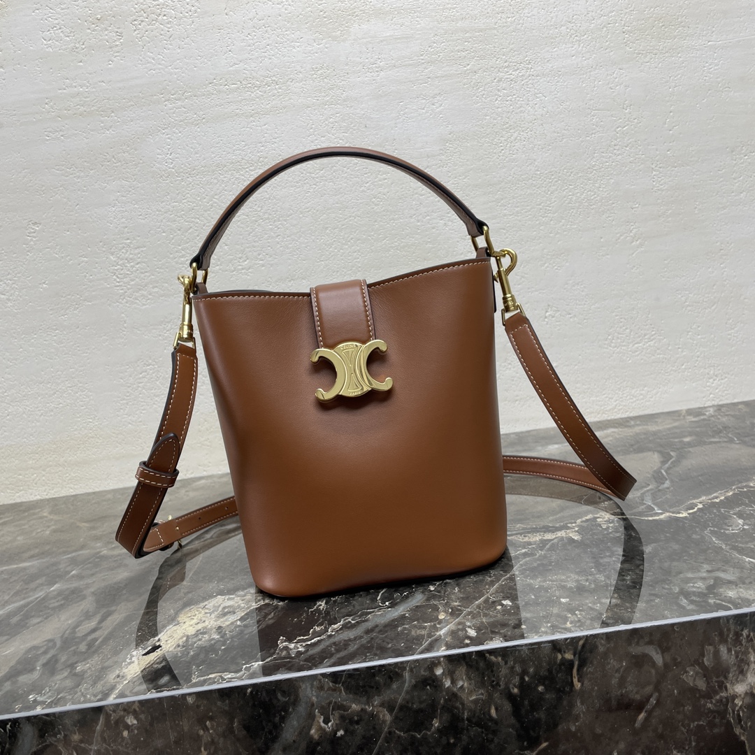 Celine | Bags | Celine Louise Medium Leather Bucket Bag |