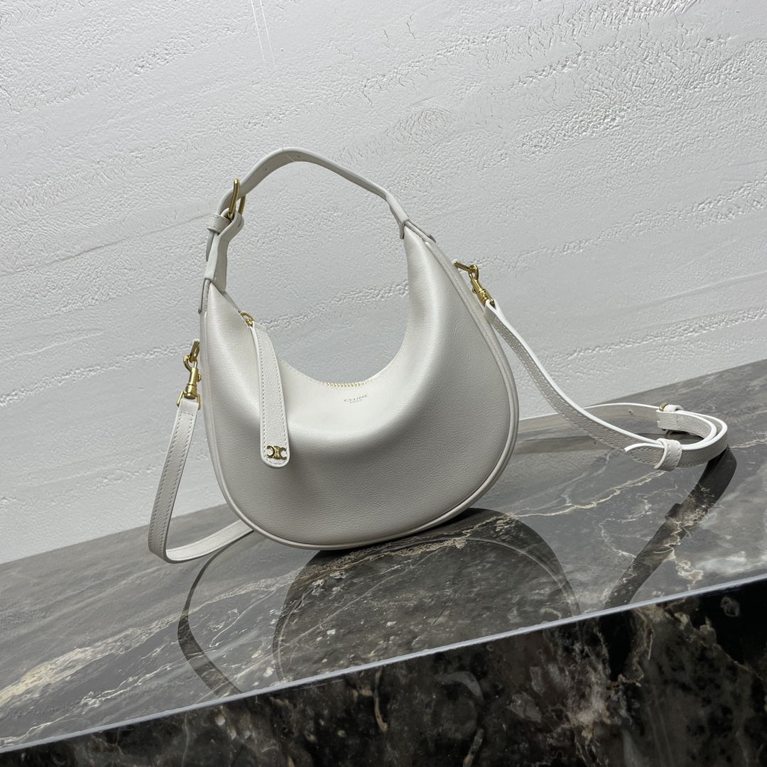 Celine Teen Celine Lulu IN SUPPLE GRAINED CALFSKIN – RICE |