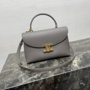 Celine MEDIUM NINO BAG IN SUPPLE GRAINED CALFSKIN – PEBBLE | CELINE