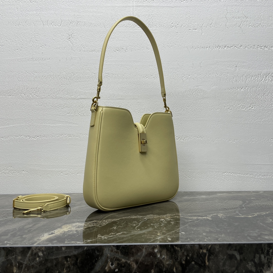 Celine SMALL CAMILLE 16 SOFT BAG IN SMOOTH CALFSKIN GREEN – Sprin