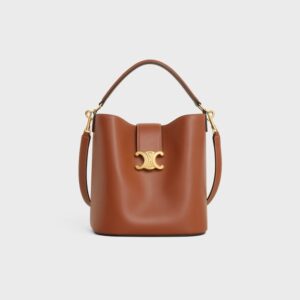 Celine MEDIUM BUCKET LOUISE IN SMOOTH CALFSKIN – TAN |