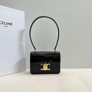 Celine TEEN GARANCE bag in PATENT CALFSKIN – BLACK | CELINE