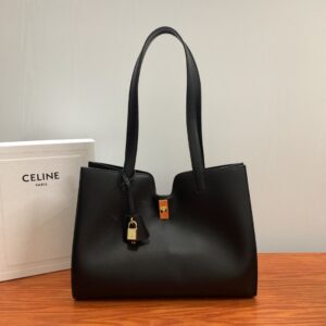 .Celine Cabas 16 Bag Smooth Calfskin Black 298445258
