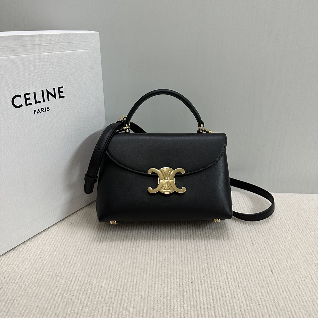 Celine TEEN NINO BAG IN SUPPLE GRAINED CALFSKIN – BLACK